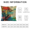 thumbnail image 6 of Acheng Grunge Art Painting Throw Pillow Covers Set of 2,Green Red Gold Messy Rust Painting Cushion Cases Decorative Pillow Cases for Couch Sofa Bedroom White, 6 of 6