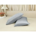 thumbnail image 6 of REGALWOVEN Set of 2 Satin Pillow Cases for Hair and Skin, Cooling Pillow Covers, Gift for Women Men Gray Standard, 6 of 8