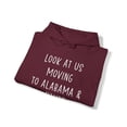 thumbnail image 4 of Moving to Alabama Hoodie, Gifts, Hooded Sweatshirt, 4 of 4
