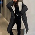 thumbnail image 5 of BangWanChi Womens Winter Coats Long Women's Winter Tops Jacket With Hood Waist And Overcoat Solid Outer Long Sleeve Coats With Pocket, 5 of 5