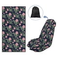 thumbnail image 5 of KUIFORTI Multi-Use Car Seat Cover Running Towel - Premium Microfiber Protector for Sedans/Trucks/SUVs/Vans (Yoga Mat, Sweat Towel, Car Accessories), Tropical Flower Leaf, 5 of 8
