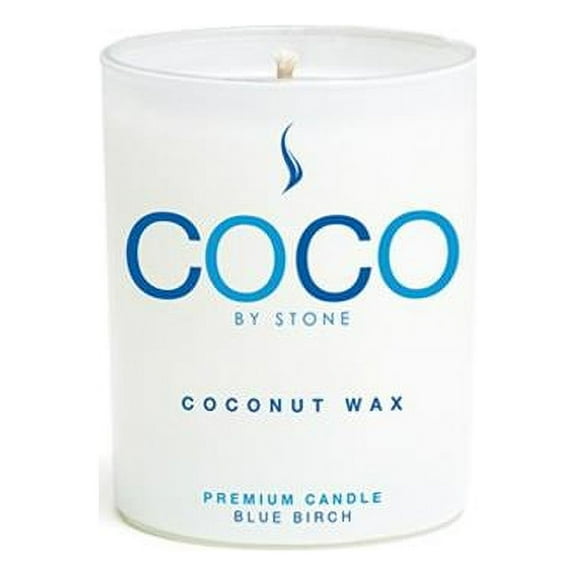 Stone Candles COCO3BB 2.5 oz Coconut Candle - Blue Birch