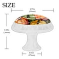 thumbnail image 4 of 4 Pcs Round White Knobs for Kitchen Cabinet Cupboard Dresser Bookcase Thanksgiving Pumpkin Drawer Pulls Handles Home Decor, 4 of 8
