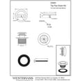 thumbnail image 2 of Westbrass D94H-07 Twist and Close Trim Set with Hidden Overflow - Satin Nickel, 2 of 4