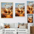thumbnail image 4 of Designart "Nomadic Ostriches Of The Desert" Ostriches Floater Framed Wall Decor, 4 of 5