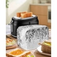 thumbnail image 4 of Grey Small Toaster Cover 2 Slice, Kitchen Appliance Covers, Eucalyptus Leaves Toaster Oven Cover with Loop, Bread Machine Cover Polyester Dust Cover Protection, 4 of 4