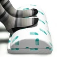 thumbnail image 3 of Jellyfish Foot Rest, Funny Hand Drawn Oceanic Characters Style Pattern, Non-Slip Backing Adjustable Ergonomic Memory Foam Leg Support for Office, Turquoise and White, by Ambesonne, 3 of 5