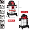 thumbnail image 5 of Shop-Vac 5 Gallon Wet/Dry Vacuum, 4.5 Peak HP, Stainless Steel Tank, Portable with Filter, Hose & Accessories for Garage, Workshop, 5 of 7