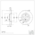 thumbnail image 2 of Rear Dynamic Friction Company Disc Brake Rotor 600-20037 (1) For 2017-2019 Jaguar XE, 2 of 2