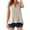 Beige, variant on Women's Pure Linen Blend Pleated Tank Women's Fashionable Casual Pleated Cotton and Linen Top V Neck Sleeveless Shirt Vest