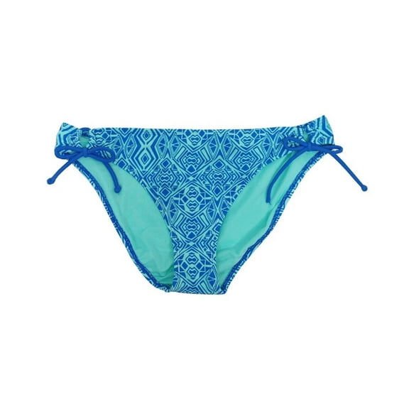 Malibu Blue Side Tie Hipster Bikini Bottom Swimwear Large