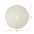 thumbnail image 6 of White Tweed Christmas Tree Skirt, 56", by My Texas House, 6 of 6