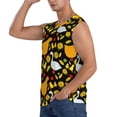 thumbnail image 3 of Daiia Farm Goose Printed Men's Tank Tops,Casual Soft Sleeveless Gym Muscle Shirts Bodybuilding Tee-Large, 3 of 8