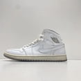 thumbnail image 1 of Ni - ke Ni - ke Men's Air Jordan 1 Mid White Sneakers Size 8, 1 of 5