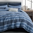 thumbnail image 2 of Wonderful Yarn-Dyed Farmhouse Striped Comforter Set – 3-Piece 100% Cotton Lightweight Bedding, 2 of 7