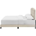 thumbnail image 2 of Modern Contemporary Urban Design Bedroom Queen Size Platform Bed Frame, Fabric, Beige, 2 of 5