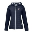 thumbnail image 2 of Women's Cutter & Buck Navy San Francisco Giants Americana Rainier Primaloft Eco Raglan Full-Zip Hybrid Jacket, 2 of 3