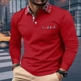 thumbnail image 2 of Spring And Autumn Fashion Men's Long Sleeve Polo Shirt Business Casual Lapel Plaid Collar Daily outdoor Casual Long Sleeve, 2 of 5
