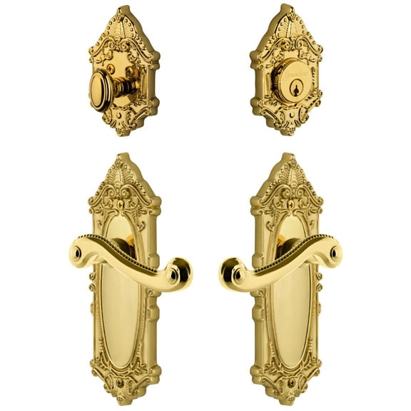 Grandeur Gvcnew_Sp_Eset_234 Grande Victorian Solid Brass Right Handed Single Cylinder