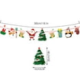 thumbnail image 2 of 2025 & CISIL Christmas Paper Banner Christmas Decorations Hanging Paper Pull Flower For Party, 2 of 2