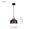 thumbnail image 2 of Xtricity - Pendant Light, 9.1 '' Width, From the Bixham Collection, Black, 2 of 4