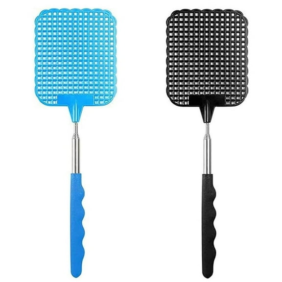Telescopic Fly Swatter,Durable Plastic Fly Swatter Heavy Duty,Fly Swatter for Indoors/Outdoor/Classroom (2 Pack)