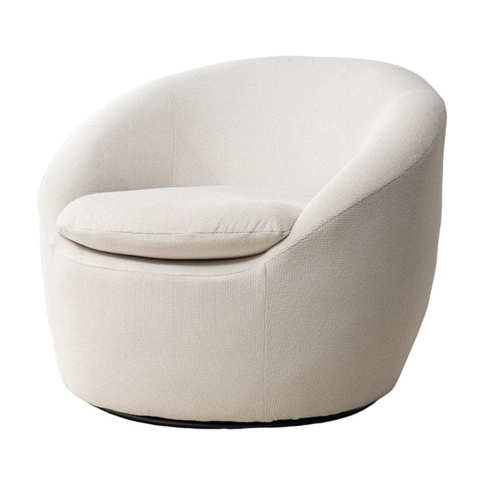 Roundhill Furniture Winnie Modern Barrel Chair, 360° Swivel