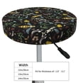 thumbnail image 4 of Disketp Wasp And Florals Stool Covers Round, Super Soft Round Bar Stool Cushion Covers Seat Cushion - 12 Inch, 4 of 7