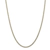 Primal Gold 14 Karat Yellow Gold 2.5mm Semi-Solid Curb Link Chain