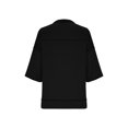 thumbnail image 4 of Qertyioot Mode Femme Décontractée Manches 3/4 Col Rond Hauts Blouse Ample Hauts d'Été, 4 of 7