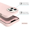 thumbnail image 3 of iPhone 13 Pro Max Case,Slim Fit Liquid Silicone Soft Gel Rubber Lightweight Microfiber Lining Shockproof Anti-Scratch Non Slip Protective Phone Cover for iPhone 13 Pro Max 6.7 Inch, Pink Sand, 3 of 8