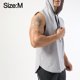 thumbnail image 2 of Sudadera con capucha deportiva para hombre, camisetas sin mangas, entrenamiento, gimnasio, culturismo, camiseta de secado rápido - Gris, 2 of 5
