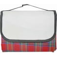 thumbnail image 2 of Extra Large Plaid Picnic Blanket with Handles Waterproof Beach Garden Outdoor Washable Picnic Camping Blanket 150cm X 200cm (Red), 2 of 4