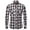 White, variant on DDAPJ pyju Men's Western Cowboy Plaid Shirts,Casual Long Sleeve Button Down Shirt Lightweight Work Shirt with Chest Pockets