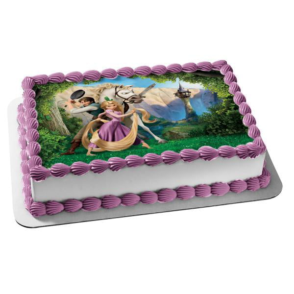 rapunzel full sheet cake