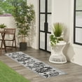 thumbnail image 5 of Nourison Aloha Indoor/Outdoor Black White 2'3" x 8' Area Rug, (2x8), 5 of 8