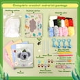 thumbnail image 5 of Crochet Animal Kit for Beginners, Starter Crochet Kit with Video-Chenille, 5 of 8