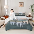 thumbnail image 4 of Homewish Rustic Plant Bedding Comforter Set,Country Farmhouse Lodge Twin Comforter Sets,Pine Tree Bedding Set For Men Women,Luxury Bedroom Decor Reversible,2 Pieces, 4 of 8