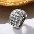 thumbnail image 5 of K-KED Elegant 925 Silver Filled Cubic Zircon Ring Women Delicate Jewelry Wedding Gift Sz 6-10-8, 5 of 6