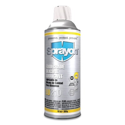 Sprayon® LU™210 Food Grade Silicone Lubricant, 10 oz, Aerosol Can