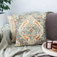 thumbnail image 2 of Throw Pillow Cover 18"x18" Boho, Vintage Persian Pillow Cover Ethnic Decorative Pillow Cases Home Outdoor Square Gray Pillowcase for Bed Sofa Couch, 2 of 6