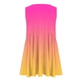 thumbnail image 4 of Plebaso V Neck Tank Tops for Women Gradient Color Ruffle Shirts Flowy Sleeveless Womens Summer Blouses, 4 of 5