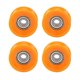 thumbnail image 1 of 4Pcs 6X30X13mm Plastic Coated Sealed Bearings Steel 606ZZ Deep U Groove Guide Pulley Rail Ball Rolling Bearing Wheel, 1 of 5