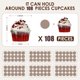 thumbnail image 3 of Juego de 6 expositores de mesa de postre, acrílico transparente, con 3 bandejas de postre, platos de bufé, para repostería, alimentos, frutas, dulces para bodas, fiestas de cumpleaños, 3 of 7