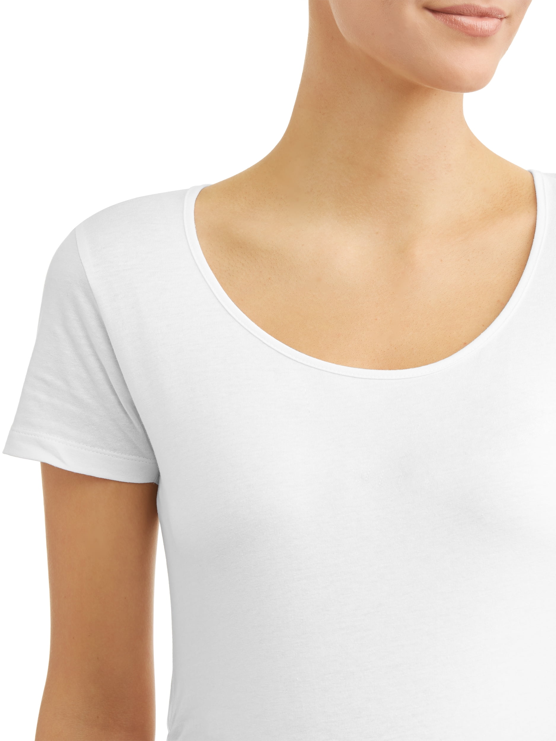 Oh! Mamma Maternity Women's Scoop Neck Tee, 2-Pack (Womens & Womens Plus)