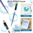 thumbnail image 4 of Retractable Glitter Gel Pens, 12 Colors Large Capacity Blue Glitter Metallic Gel Ink Pen, 1 mm Fine Point Smooth Writing Color Pens for Adult Coloring Book Note Taking Aesthetic Art Supplies, 4 of 8