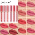 thumbnail image 2 of Julystar Matte Lip Gloss, Waterproof Transfer Resistant Long Wear Lip Tint, 12 Pigmented Nude Red Shades Daily Lip Makeup, 2 of 17