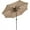 Beige, variant on Villacera 9FT Outdoor Patio Umbrella with Solar Lights and Tilt, Brown