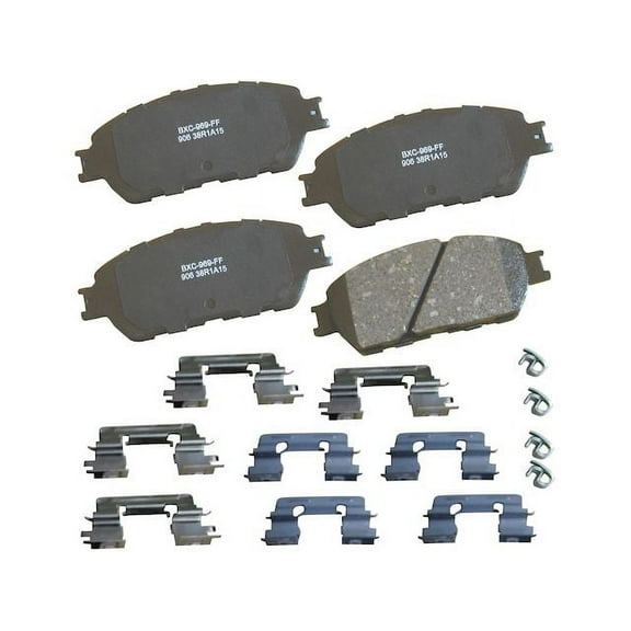 Front Brake Pad Set - Compatible with 2005 - 2015 Toyota Tacoma 2006 2007 2008 2009 2010 2011 2012 2013 2014
