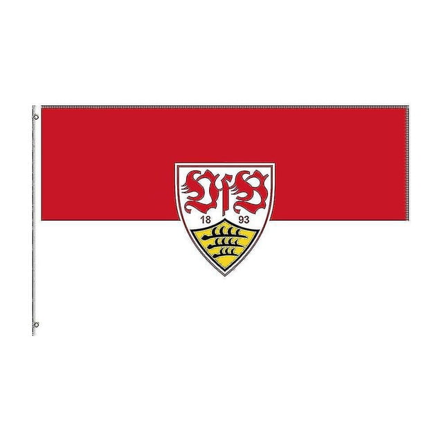 Bandera del equipo de fútbol Vfb Stuttgart de poliéster impreso de 3 x 5 pies para decoración